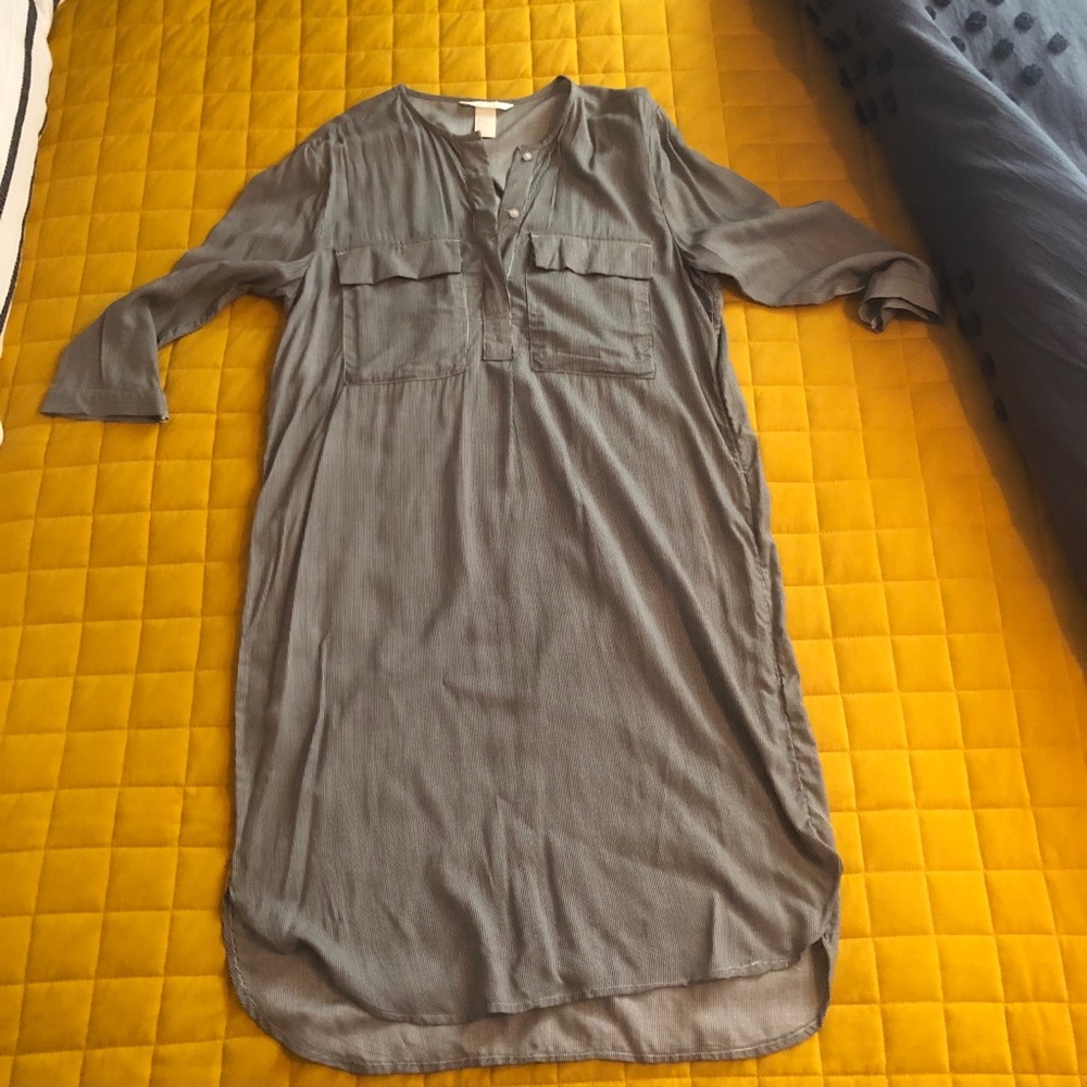 Striped shirt dress